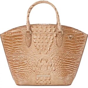 Jeanne Honey Brown Melbourne Small Leather Tote